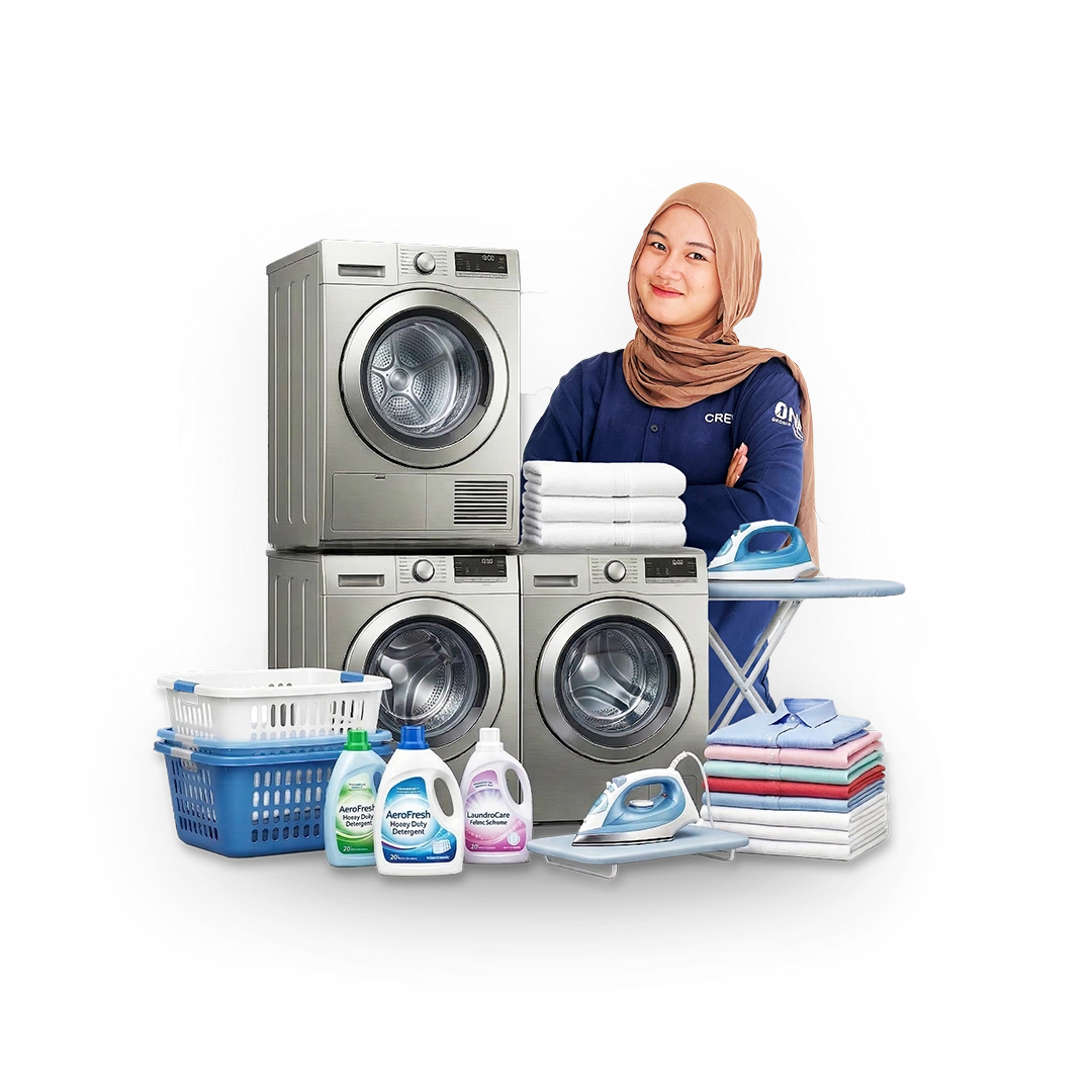 Ilustrasi Bisnis Laundry Modern