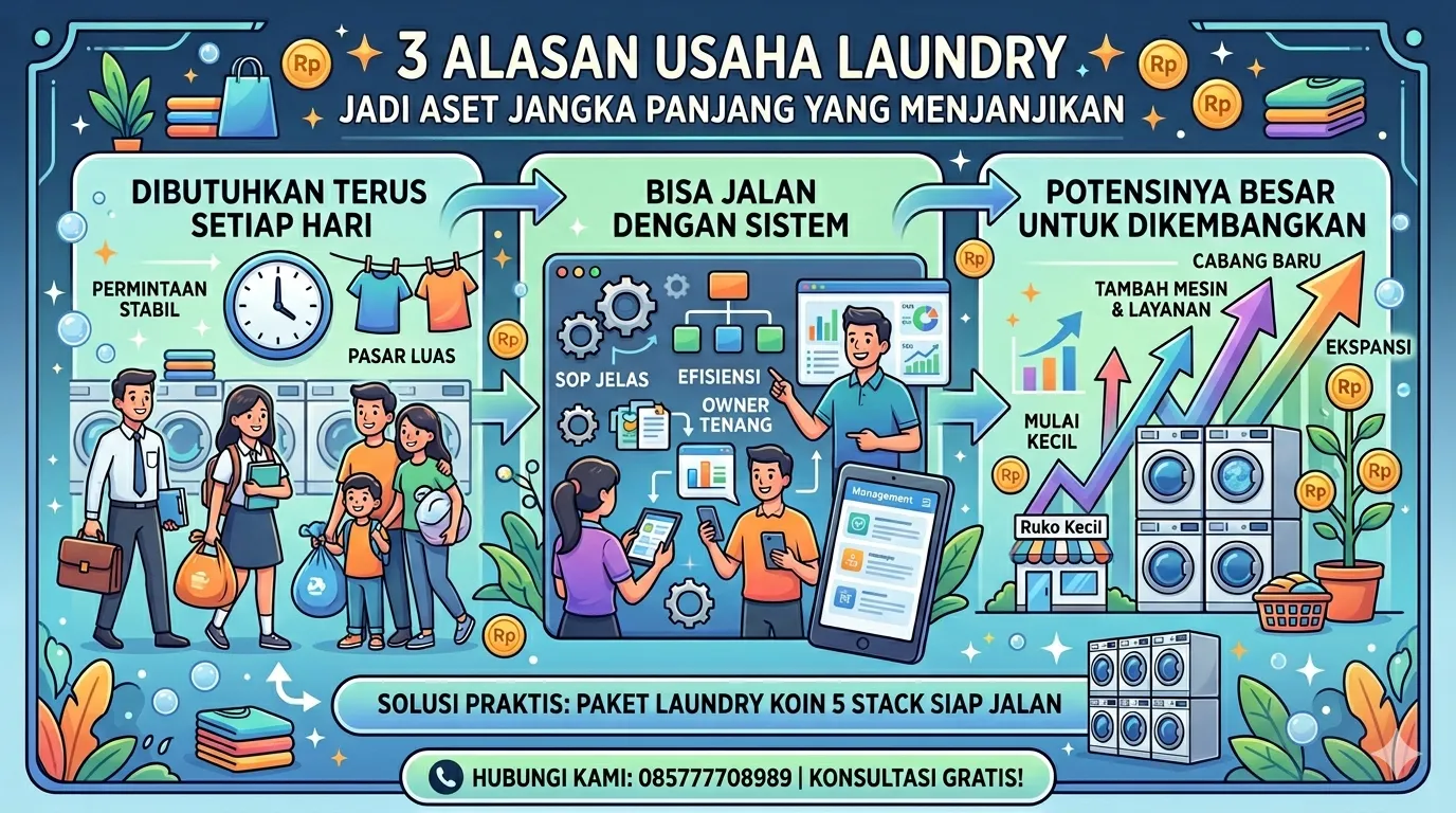 3 Alasan Usaha Laundry Jadi Aset Jangka Panjang yang Menjanjikan