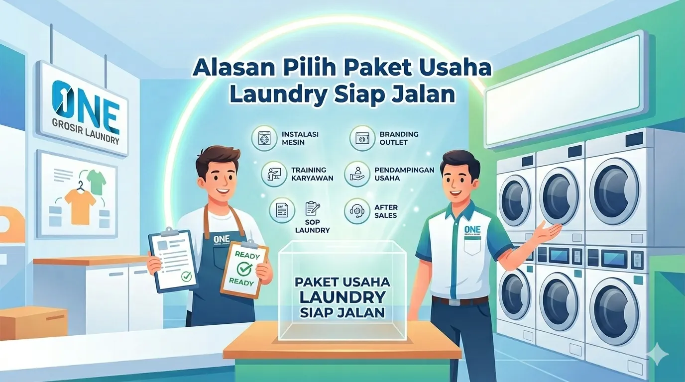 Alasan Pilih Paket Usaha Laundry Siap Jalan
