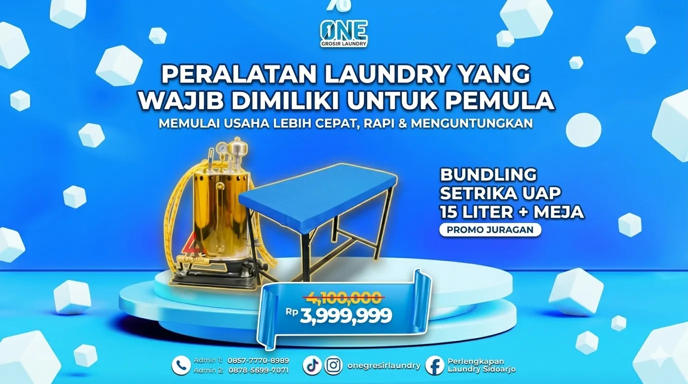 Peralatan Laundry yang Wajib Dimiliki untuk Pemula