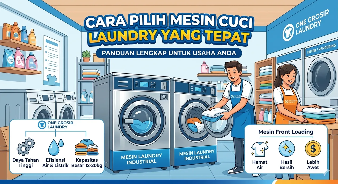 Cara Pilih Mesin Cuci Laundry yang Tepat