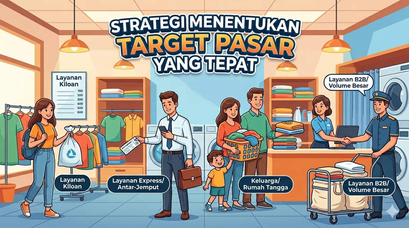 Strategi Menentukan Target Pasar Usaha Laundry yang Tepat