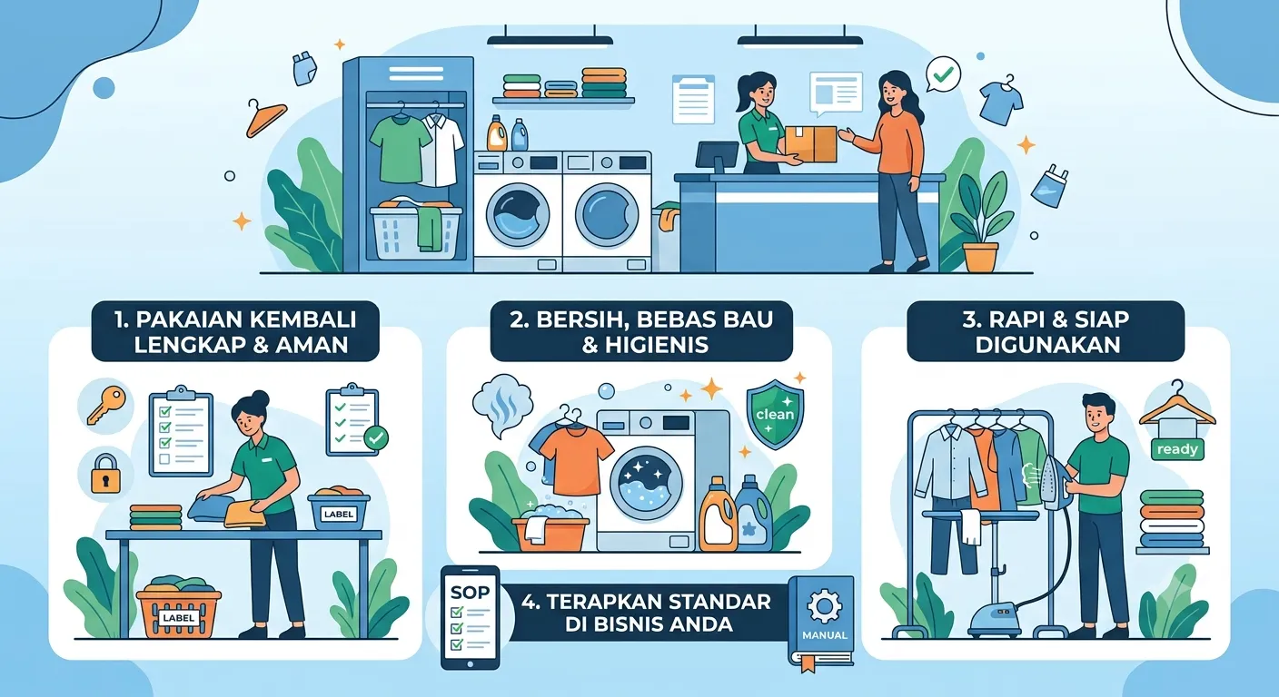 Terapkan Standar Jasa Laundry agar Pelanggan Puas dan Loyal