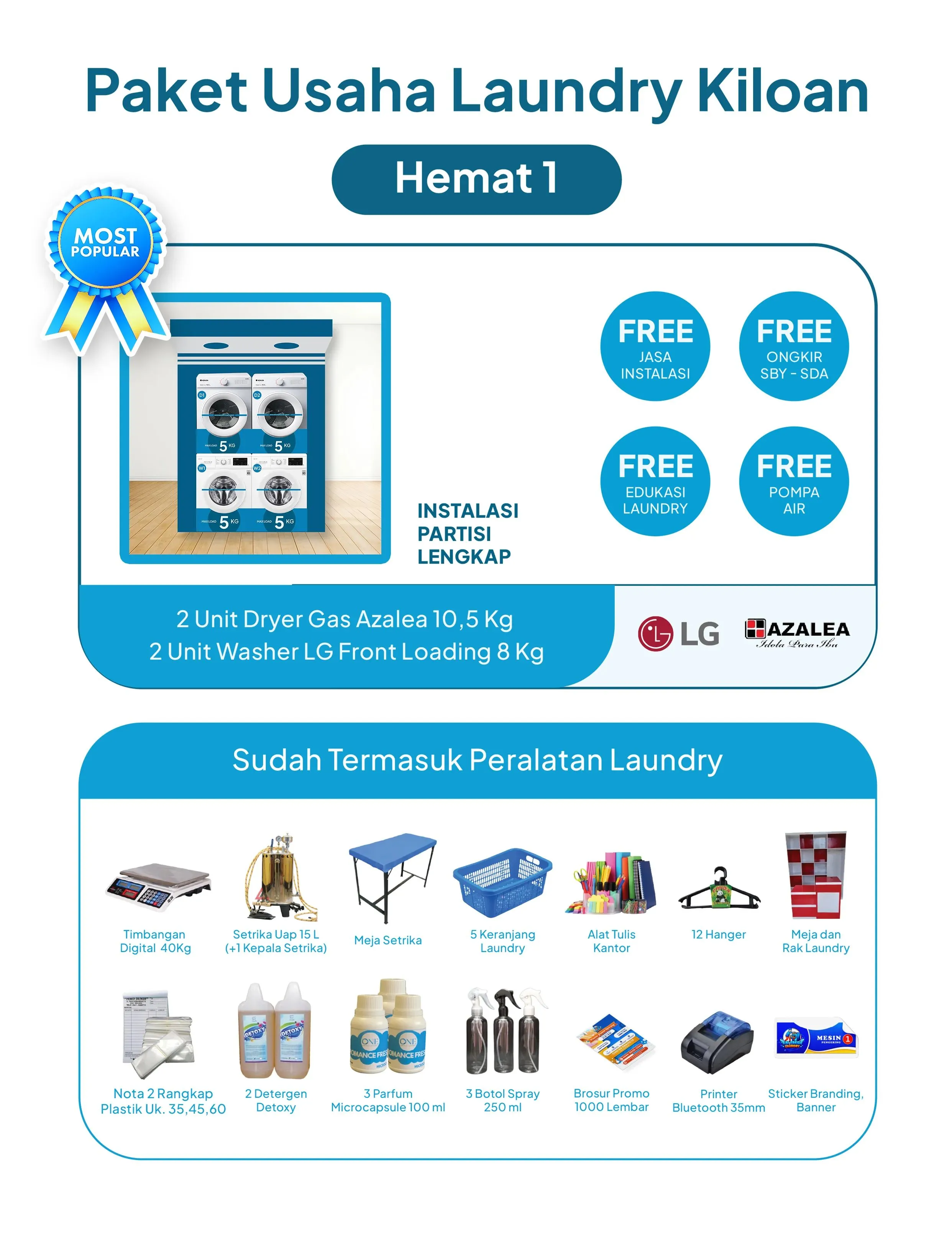 Paket Usaha Laundry Kiloan Pilihan Banyak Mitra