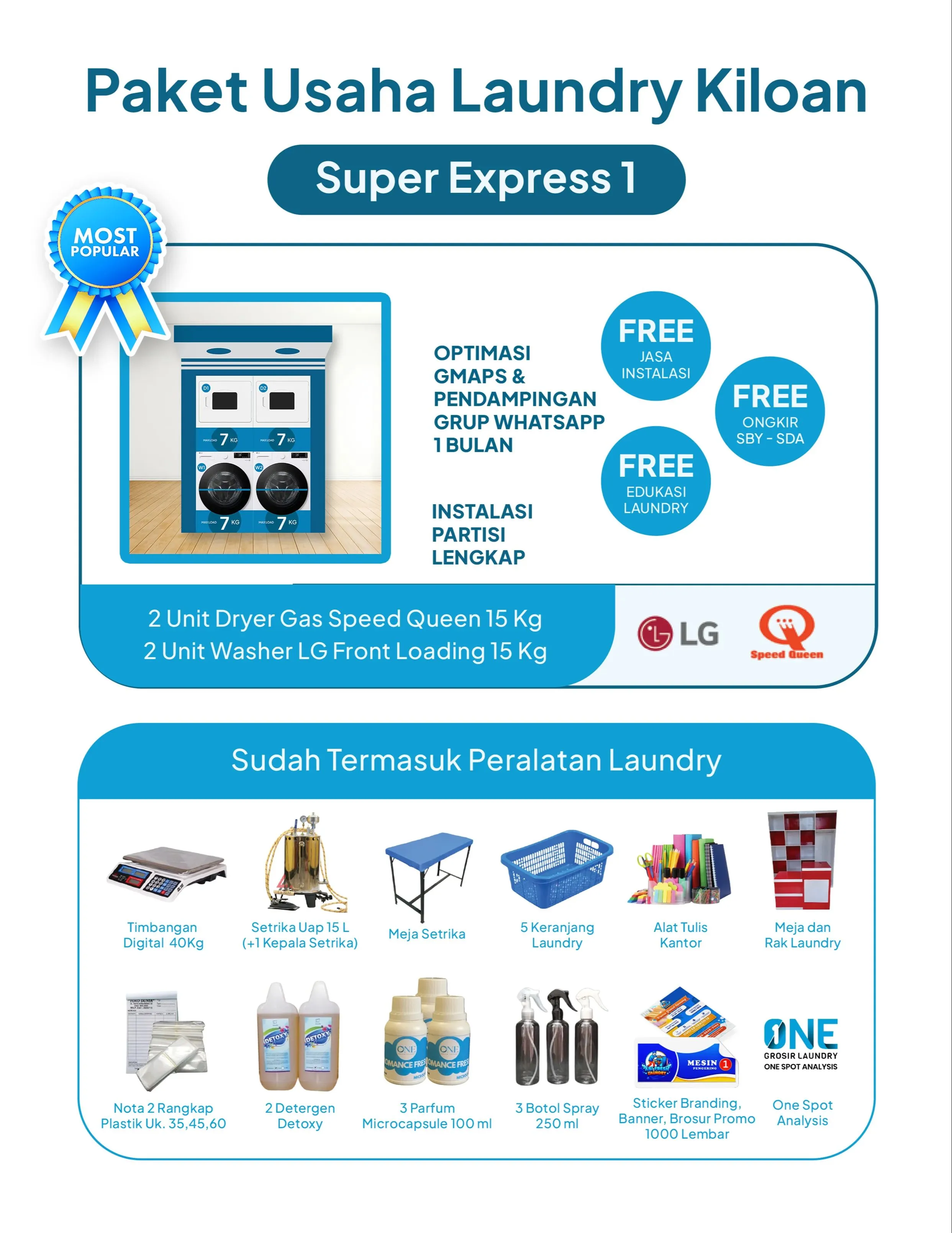 Paket Usaha Laundry Kiloan Pilihan Mitra